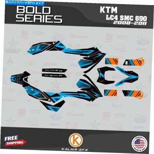 Graphics decal kit KTM SuperMoto 690 SMC LC4�i2008-2011�j�̃O���t�B�b�N�L�b�gBold-OC Graphics Kit for KTM Supermoto 690 SMC LC4 (2008-2011) Bold-OC�y���s�A���i�z