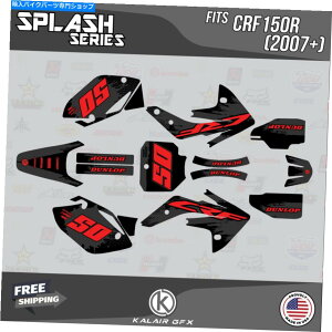Graphics decal kit �z���_CRF150R�̃O���t�B�b�N�L�b�g�i2007-2023�jCRF 150R�X�v���b�V���V���[�Y-Red Shift Graphics Kit for Honda CRF150R (2007-2023) CRF 150R Splash Series - Red Shift�y���s�A���i�z