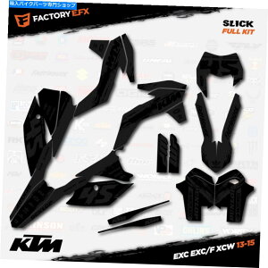 Graphics decal kit ブラックアウトスリックグラフィックスキットはKTM 13-16 EXC EXC/F XCW 125 250 300 450に適合します Blackout Slick Graphics Kit fits KTM 13-16 EXC EXC/F XCW 125 250 300 450