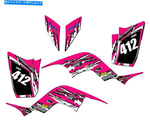 Graphics decal kit ׂĂ̔Nraptor 90Vb_[sNZQOtBbNXLbg}nƌ݊ All Years RAPTOR 90 SHREDDER Pink Senge Graphics Kit Compatible with Yamaha