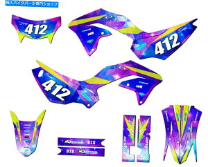 Graphics decal kit 2020-2022 KLX 230Xy[XKadet Galaxy Senge Graphics KitƐƌ݊ 2020-2022 KLX 230 SPACE KADET Galaxy Senge Graphics Kit Compatible with Kawasaki