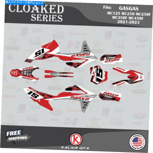 Graphics decal kit Gasgas MC125 MC250 MC250F MC350F MC450F 2021-2023 CLOAKED-RED�p�̃O���t�B�b�N�L�b�g Graphics Kit for GasGas MC125 MC250 MC250F MC350F MC450F 2021-2023 Cloaked-red�y���s�A���i�z