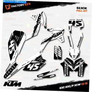 Graphics decal kit BlackWhite Slick Graphics KitKTM 13-16 Exc Exc/F XCW 125 250 300 450ɓK܂ Black & White Slick Graphics Kit fits KTM 13-16 EXC EXC/F XCW 125 250 300 450