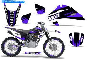 Graphics decal kit Honda CRF230F CRF150F�f�J�[���O���t�B�b�N�L�b�g�_�[�g�o�C�N�X�e�b�J�[���b�v04-07 WD�p�[�v�� Honda CRF230F CRF150F Decal Graphic Kit Dirt Bike Sticker Wrap 04-07 WD Purple