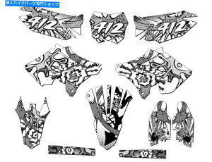 Graphics decal kit 2001-2014 Polisport Restyle�iRMZ�X�^�C���jRM 250 Zany White Senge Graphics Kit ... 2001-2014 POLISPORT RESTYLE (RMZ STYLE) RM 250 ZANY White Senge Graphics Kit ...�y���s�A���i�z