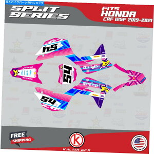 Graphics decal kit z_CRF125F̃OtBbNLbgi2019-2023j125FXvbgsN Graphics Kit for HONDA CRF125F (2019-2023) 125F SPLIT-pink