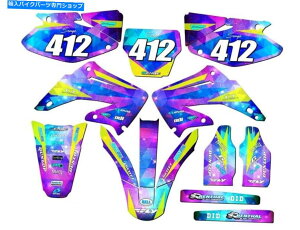 Graphics decal kit 2004-2012 CR 250 RXy[XKadet Galaxy Senge Graphics KitHondaƌ݊ 2004-2012 CR 250 R SPACE KADET Galaxy Senge Graphics Kit Compatible with Honda