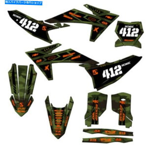 Graphics decal kit 2023 XC Apache Green SengeOtBbNXLbgKTMƌ݊ 2023 XC APACHE Green Senge Graphics Kit Compatible with KTM
