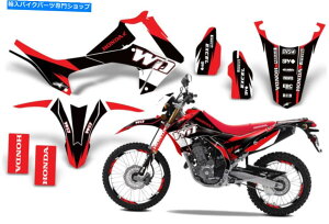 Graphics decal kit �z���_CRF 250L 250M�f�J�[���O���t�B�b�N�X�L�b�g�_�[�g�o�C�N���b�v�X�e�b�J�[13-16 WD���b�h Honda CRF 250L 250M Decal Graphics Kit Dirt Bike Wrap Stickers 13-16 WD Red