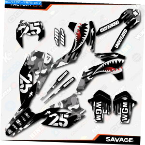 Graphics decal kit O[Tx[WʃOtBbNXLbgKTM 13-16 Exc Exc/F XCW 125 250 300 450ɓK܂ Gray Savage Camo Graphics Kit fits KTM 13-16 EXC EXC/F XCW 125 250 300 450
