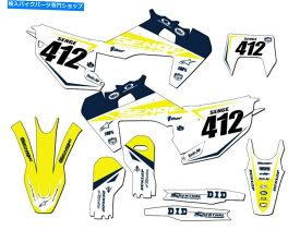 Graphics decal kit 2020-2023 TEバイナリブルーセンゲグラフィックスキットHusqvarnaと互換性 2020-2023 TE BINARY Blue Senge Graphics Kit Compatible with Husqvarna