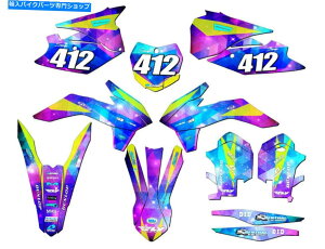 Graphics decal kit 2013-2014 SXF SPACE KADET GALAXY SENGE�O���t�B�b�N�X�L�b�gKTM�ƌ݊��� 2013-2014 SXF SPACE KADET Galaxy Senge Graphics Kit Compatible with KTM�y���s�A���i�z