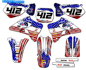 Graphics decal kit 1996-1999 YZ 125 Merica USA Senge Graphics Kit Yamahaƌ݊ 1996-1999 YZ 125 MERICA Usa Senge Graphics Kit Compatible with Yamaha