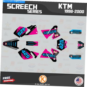 Graphics decal kit KTM 125SX 200SX 250SX 300SX 380SX�i1998-2000�jScreech-CM�p�̃O���t�B�b�N�L�b�g Graphics Kit for KTM 125SX 200SX 250SX 300SX 380SX (1998-2000) SCREECH-CM�y���s�A���i�z