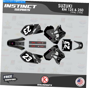 Graphics decal kit XYL̃OtBbNLbgRM 125 RM 250 1996 1997 1998 Instinct-Smoke Graphics Kit for SUZUKI RM 125 RM 250 1996 1997 1998 INSTINCT-Smoke