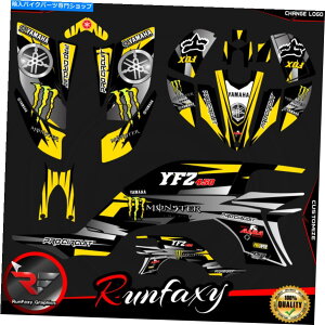 Graphics decal kit Yamaha YFZ 450 Graphics Kiti2003-2008ji2009-2013ji2014-2023jXebJ[YLbgt yamaha YFZ 450 graphics kit (2003-2008)(2009-2013)(2014-2023) stickers kit full