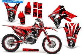 Graphics decal kit フルグラフィックスキットホンダCRF250R 18-21 450R-RX 17-20デカールキットReaperv2 Red Full Graphics Kit Honda CRF250R 18-21 450R-RX 17-20 Decal Kit ReaperV2 Red