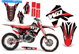 Graphics decal kit フルグラフィックスキットホンダCRF250R 18-21 450R-RX 17-20デカールキットWDレッド Full Graphics Kit Honda CRF250R 18-21 450R-RX 17-20 Decal Kit WD Red