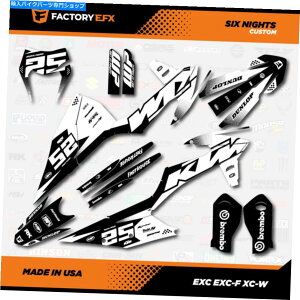 Graphics decal kit Black White Racing Graphics KitKTM 20-22 Excf XCW 125 150 250 300 450ɓK܂ Black White Racing Graphics Kit fits KTM 20-22 EXC EXCF XCW 125 150 250 300 450