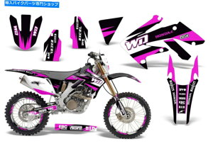 Graphics decal kit z_CRF250X_[goCNOtBbNLbgfJ[bvfRXebJ[04-16 WDsN Honda CRF250X Dirt Bike Graphics Kit Decal Wrap Deco Stickers 04-16 WD Pink