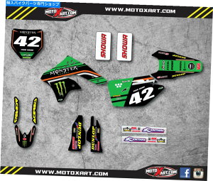 Graphics decal kit KXF 250 2006-2008fJ[Lbgo[AEgX^CtOtBbNX /XebJ[Lbg Kawasaki KXF 250 2006 - 2008 Decal kit BURNOUT STYLE Full Graphics / sticker kit