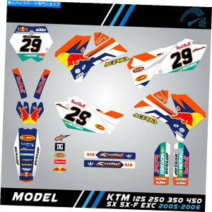 Graphics decal kit OtBbNLbgfJ[KTM SX SXF Exc 125 250 350 450i2005 2006j GRAPHIC KIT DECALS KTM SX SXF EXC 125 250 350 450 (2005 2006)