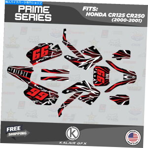 Graphics decal kit ホンダCR125 CR250 2000 2001 CR 125 CR 250 PRIME-RED用のグラフィックキット Graphics Kit for HONDA CR125 CR250 2000 2001 CR 125 CR 250 Prime-Red