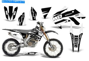 Graphics decal kit �z���_CRF250X�_�[�g�o�C�N�O���t�B�b�N�L�b�g�f�J�[�����b�v�f�R���X�e�b�J�[04-16 WD�z���C�g Honda CRF250X Dirt Bike Graphics Kit Decal Wrap Deco Stickers 04-16 WD White�y���s�A���i�z