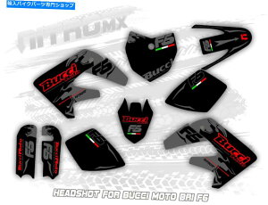 Graphics decal kit NitromxOtBbNLbgBucci Moto buccimoto BR1 F6 Motocross Design Stickers MX NitroMX Graphic Kit for Bucci Moto BucciMoto BR1 F6 Motocross Design Stickers MX