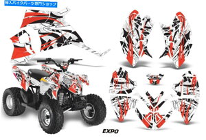 Graphics decal kit ATVfJ[OtBbNLbgNAbhbv|XAEg[90 110I[NGLX|bh ATV Decal Graphic Kit Quad Wrap For Polaris Outlaw 90 110 All Years EXPO RED