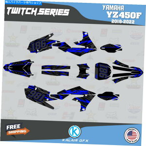 Graphics decal kit }ñOtBbNLbgYZ450FN2018 2019 2020 2021 2022 Twitch -Blue Graphics Kit for Yamaha YZ450F years 2018 2019 2020 2021 2022 Twitch - Blue