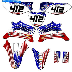 Graphics decal kit 2008-2022 TTR 110 Merica USA Senge Graphics Kit Yamahaƌ݊ 2008-2022 TTR 110 MERICA Usa Senge Graphics Kit Compatible with Yamaha