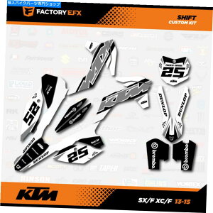 Graphics decal kit zCgO[VtgOtBbNXLbgKTM 13-15 SX SXF XC XCF 125 250 300 450ɓK܂ White & Gray Shift Graphics Kit fits KTM 13-15 SX SXF XC XCF 125 250 300 450