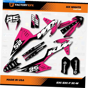Graphics decal kit sN[VOOtBbNXLbgKTM 20-22 Excf XCW 125 150 200 250 300 450ɓK܂ Pink Racing Graphics Kit fits KTM 20-22 EXC EXCF XCW 125 150 200 250 300 450