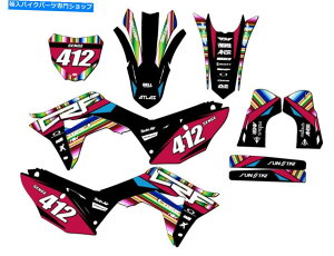 Graphics decal kit 2019-2020 CRF 450 R Serape Black Senge Graphics KitHondaƌ݊ 2019-2020 CRF 450 R SERAPE Black Senge Graphics Kit Compatible with Honda