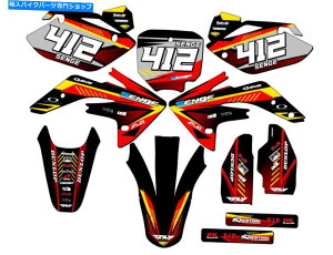 Graphics decal kit 2007-2023 CRF 150 R Surge Red Senge Graphics KitHondaƌ݊ 2007-2023 CRF 150 R SURGE Red Senge Graphics Kit Compatible with Honda