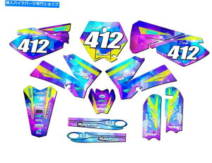 Graphics decal kit 2006-2012 SX 85 Space Kadet Galaxy Senge Graphics Kit KTMƌ݊ 2006-2012 SX 85 SPACE KADET Galaxy Senge Graphics Kit Compatible with KTM
