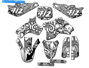 Graphics decal kit 1993-2001 YZ 80 Zany White Senge Graphics Kit Yamahaƌ݊ 1993-2001 YZ 80 ZANY White Senge Graphics Kit Compatible with Yamaha