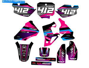 Graphics decal kit 1996-2002 cr 80�T�[�W�s���N�Z���Q�O���t�B�b�N�X�L�b�g�ƃz���_�ƌ݊��� 1996-2002 CR 80 SURGE Pink Senge Graphics Kit Compatible with Honda�y���s�A���i�z