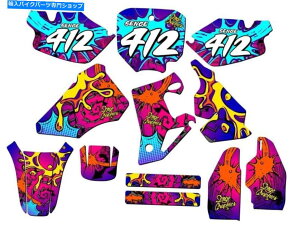 Graphics decal kit 1996-2002 cr 80 zany pink senge�O���t�B�b�N�X�L�b�g�ƃz���_�ƌ݊��� 1996-2002 CR 80 ZANY Pink Senge Graphics Kit Compatible with Honda�y���s�A���i�z