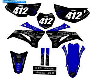 Graphics decal kit 2008-2022 TTR 125}nƌ݊̂oCiu[ZQOtBbNXLbg 2008-2022 TTR 125 BINARY Blue Senge Graphics Kit Compatible with Yamaha