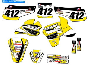 Graphics decal kit 1995-1999 RM 80 13�t���C�C�G���[�Z���Q�O���t�B�b�N�X�L�b�g�X�Y�L�ƌ݊��� 1995-1999 RM 80 13 FLY Yellow Senge Graphics Kit Compatible with Suzuki�y���s�A���i�z