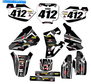 Graphics decal kit 1996-2002 CR 80 Podium Black Senge Graphics Kit��Honda�ƌ݊��� 1996-2002 CR 80 PODIUM Black Senge Graphics Kit Compatible with Honda�y���s�A���i�z