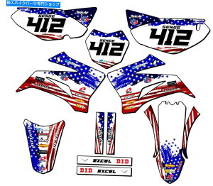 Graphics decal kit 2008-2022 TTR 125 Merica USA Senge Graphics Kit Yamahaƌ݊ 2008-2022 TTR 125 MERICA Usa Senge Graphics Kit Compatible with Yamaha