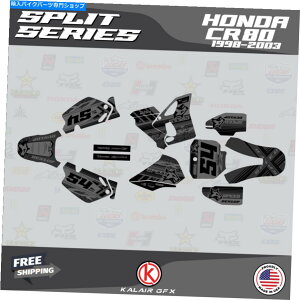 Graphics decal kit �z���_CR80�̃O���t�B�b�N�L�b�g�i1998-2003�jCR 80�X�v���b�g�X���[�N Graphics Kit for Honda CR80 (1998-2003) CR 80 SPLIT-smoke�y���s�A���i�z
