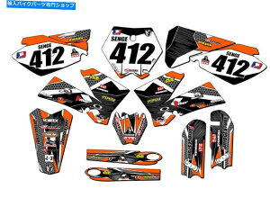 Graphics decal kit 2006-2012 SX 105 Podium Orange Senge Graphics Kit KTMƌ݊ 2006-2012 SX 105 PODIUM Orange Senge Graphics Kit Compatible with KTM