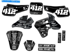 Graphics decal kit 1995-1999 RM 80 Apache Matte Gray Senge Graphics Kit�ƃX�Y�L�ƌ݊��� 1995-1999 RM 80 APACHE Matte Grey Senge Graphics Kit Compatible with Suzuki�y���s�A���i�z