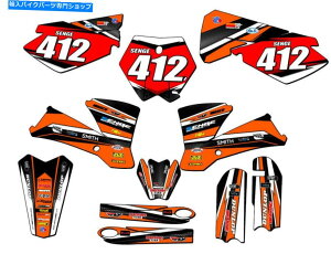 Graphics decal kit 2003-2005 SX 85 Vigor Orange Senge Graphics Kit KTMƌ݊ 2003-2005 SX 85 VIGOR Orange Senge Graphics Kit Compatible with KTM
