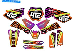 Graphics decal kit 2006-2012 SX 85 Tigre Orange Senge Graphics Kit KTMƌ݊ 2006-2012 SX 85 TIGRE Orange Senge Graphics Kit Compatible with KTM