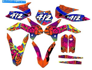 Graphics decal kit 2015-2017 SX 85 Zany Orange Senge Graphics Kit KTMƌ݊ 2015-2017 SX 85 ZANY Orange Senge Graphics Kit Compatible with KTM